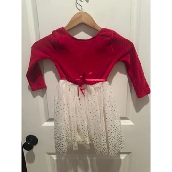 NWOT Zunie Reindeer Tulle Christmas Holiday Red Girl Dress Size 4 - Picture 9 of 10